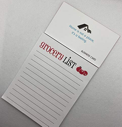 Grocery List Notepad With Magnetic Self Adhesive Peel and Stick - maxmagnetics