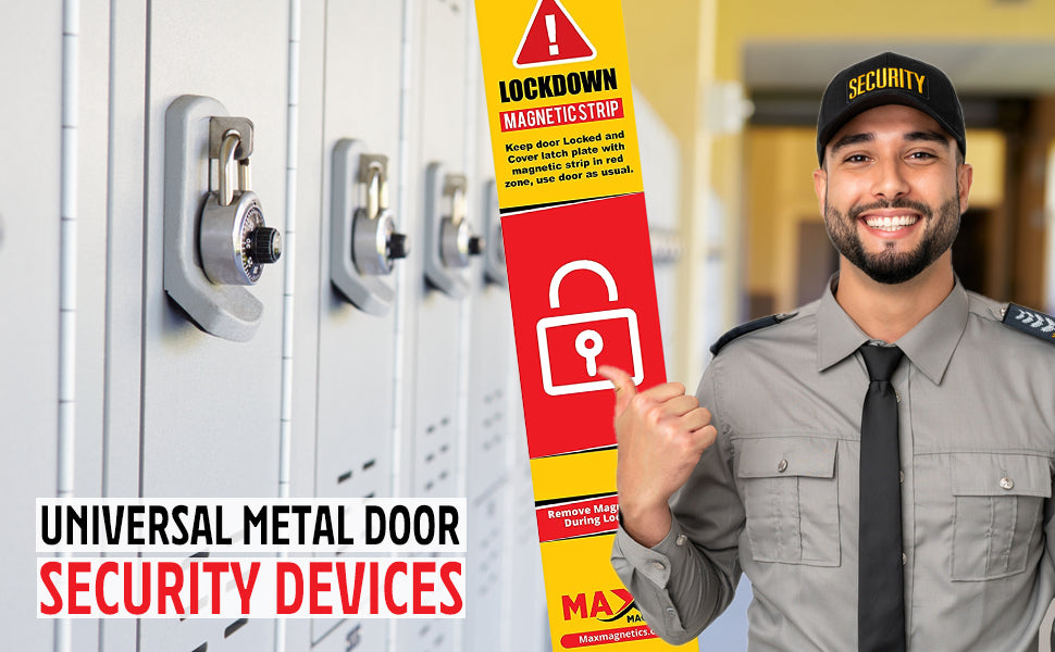 Yellow Magnetic Strips For School Doors, Door Magnet