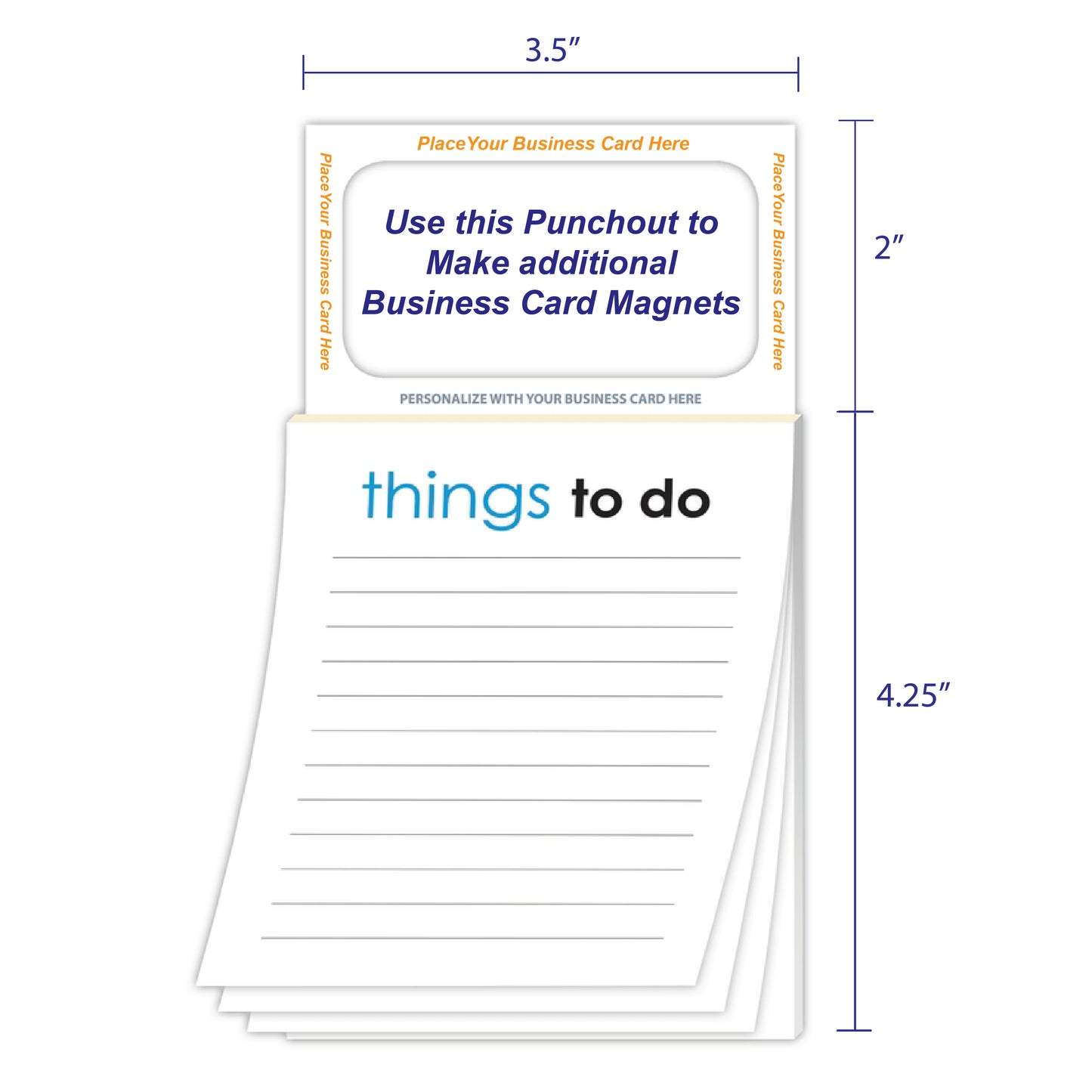 Things To Do Magnetic Scratch Pad / Notepad - maxmagnetics
