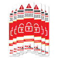 White Lockdown Magnetic Strips for school and office doors by Max Magnetics