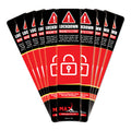 Black Lockdown Magnetic Strips for school and office doors by Max Magnetics