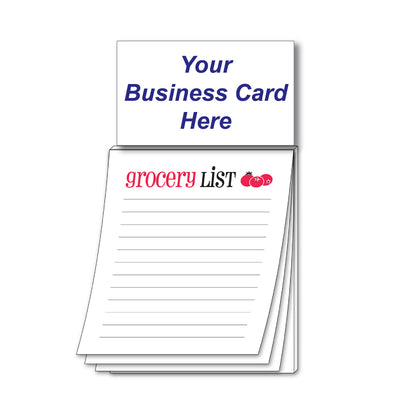 Grocery List Notepad With Magnetic Self Adhesive Peel and Stick - maxmagnetics