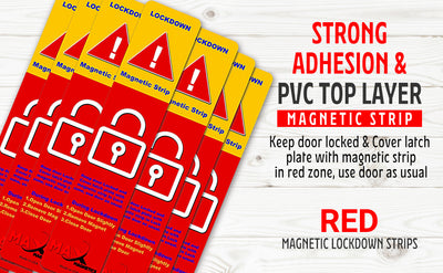 Red Magnetic Strips For School Doors, Door Magnet
